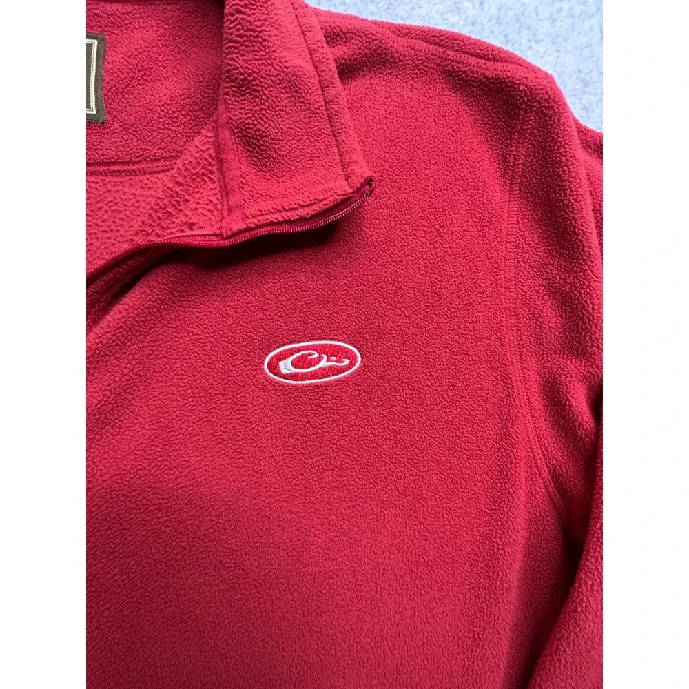 Drake Waterfowl Arkansas Razorbacks Fleece Quarter Zip Pullover Red Mens XL